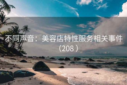不同声音：美容店特性服务相关事件（208 ）