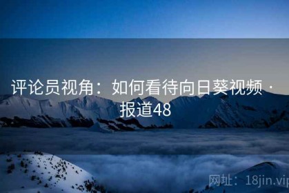 评论员视角：如何看待向日葵视频 · 报道48