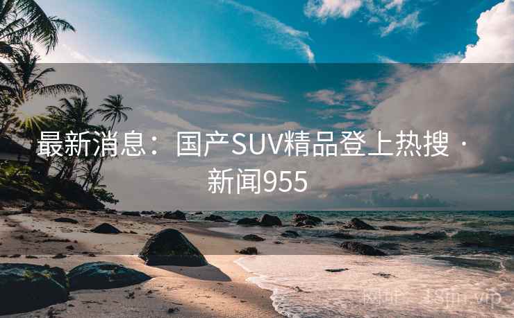 最新消息：国产SUV精品登上热搜 · 新闻955